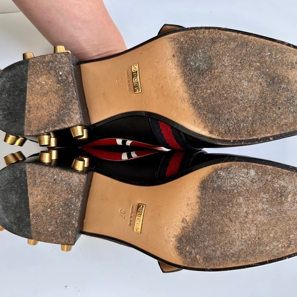 Authentic Gucci Marmont loafers in sz 37 - Picture 10 of 12